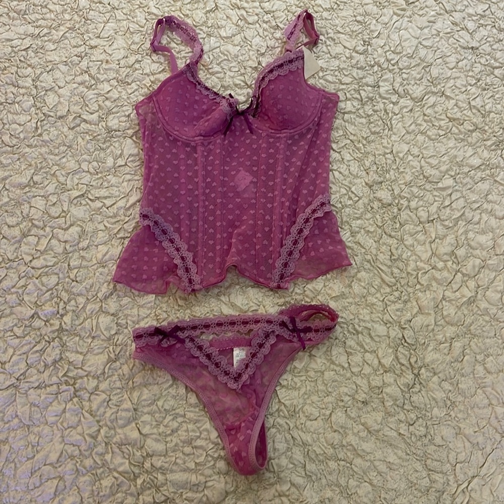 Lingerie corset set